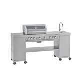 BBQ Videro G4-SK avec ilot cuisine, 30mbar acier inoxidable